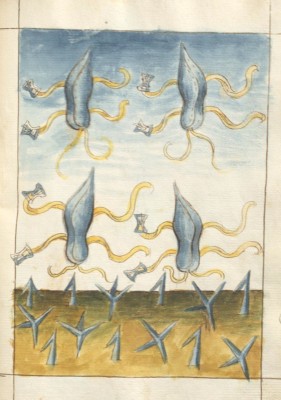 Konrad Keyeser: Bellifortis. Elsass, um 1460. UB FrankfurtM Ms germ qu 15, Fol 174r